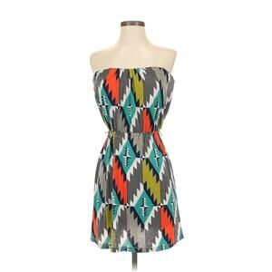 Three Pink Hearts Girls' Aztec Multicolored Print Mini Dress Youth Size XL